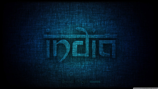 Dark blue background stylized logo free wallpaper - medium preview image