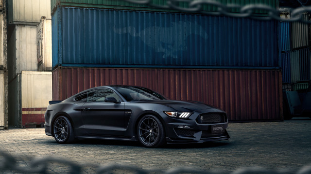 Black mustang cobra matte 3d free wallpaper - medium preview image