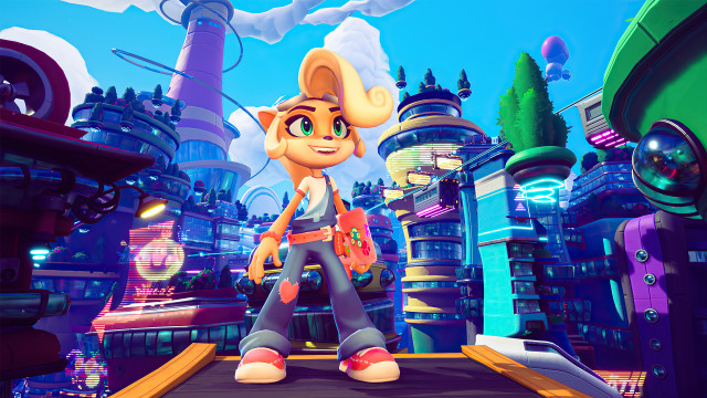 Cartoon character cityscape sky unikin free wallpaper - medium preview image