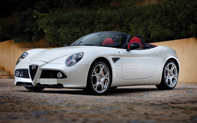 White sports car neoclassic digital free wallpaper - medium preview image