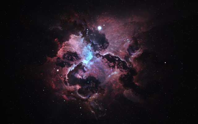Large star cluster space mandelbrot free wallpaper - medium preview image