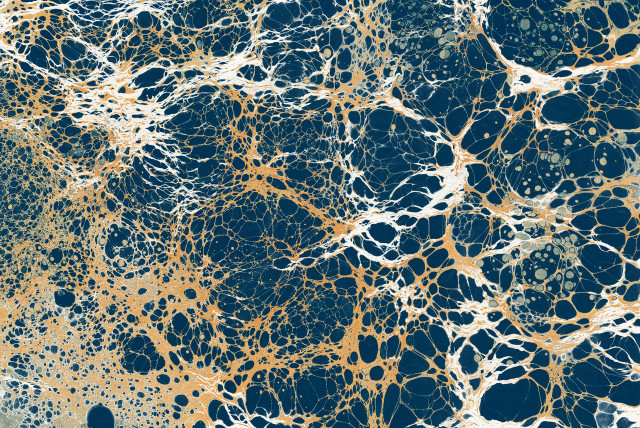 Blue gold marble black spot free wallpaper - medium preview image