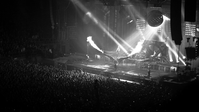 Concert stage lights crowd stands #2 free wallpaper - medium preview image