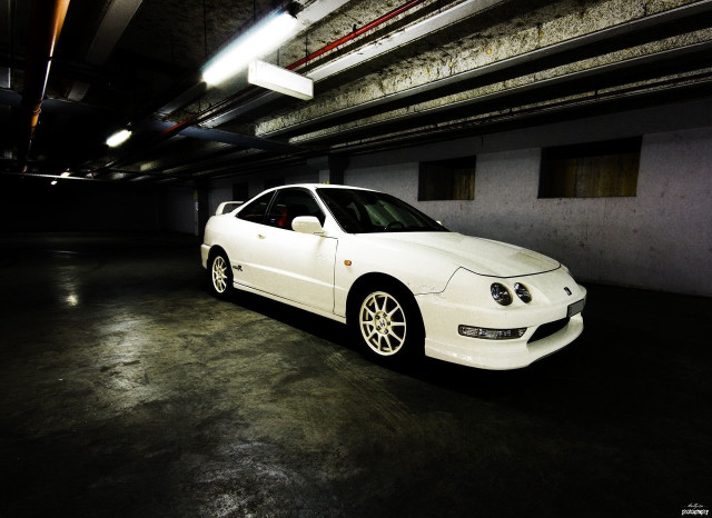 White car parking garage windows #2 free wallpaper - medium preview image