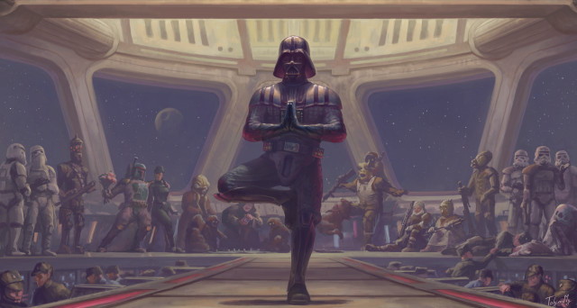 Star wars scene astronaut fireworks free wallpaper - medium preview image