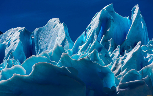 Iceberg snowboarder ecological art matte free wallpaper - medium preview image