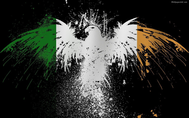 White bird green orange wing free wallpaper - medium preview image