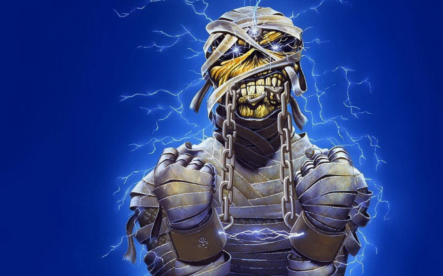 Man helmet armor lightning blue #2 free wallpaper - medium preview image