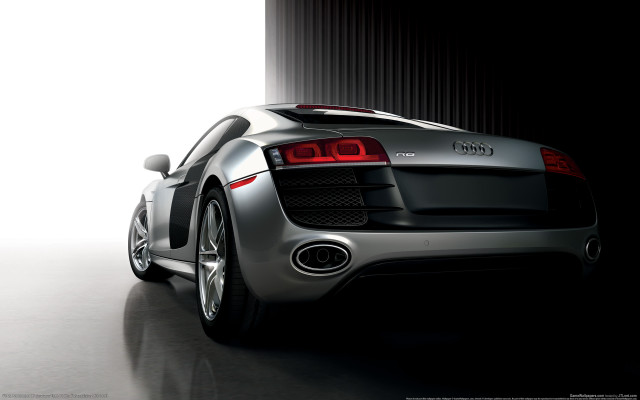 Silver sports car dark room #12 free wallpaper - medium preview image