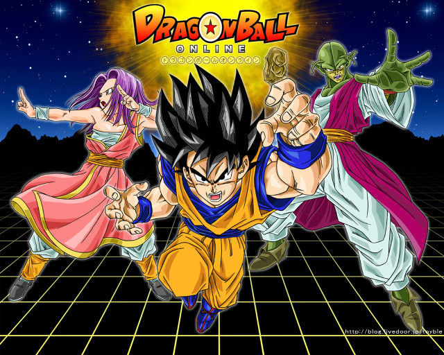 Dragon ball character background grid free wallpaper - medium preview image
