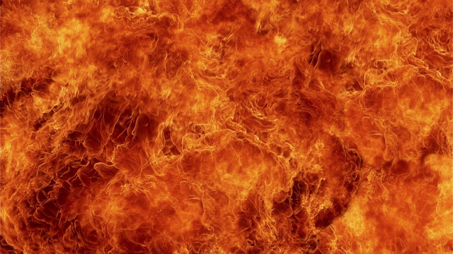 Fire embers flame autumn leaves free wallpaper - medium preview image