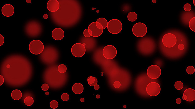 Red bubbles neoplasticism blurry bokeh free wallpaper - medium preview image