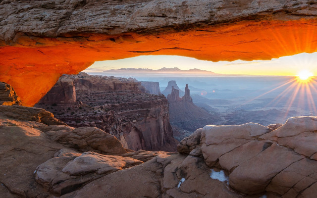Canyon sunset rock formation matte free wallpaper - medium preview image