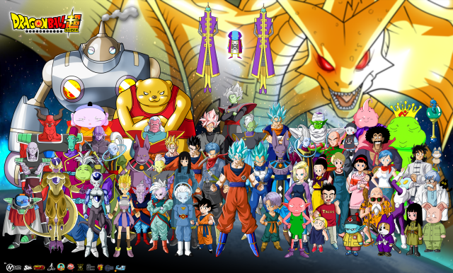 Group dragon faces people standing free wallpaper - medium preview image