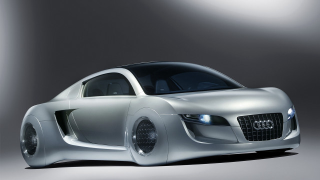 Silver car black top white #3 free wallpaper - medium preview image