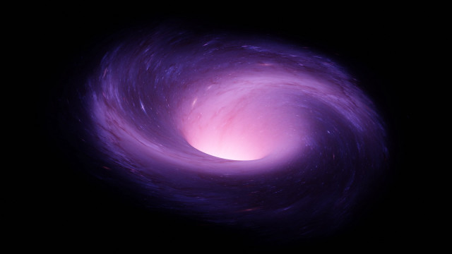 Purple spiral night sky stars free wallpaper - medium preview image