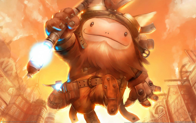 Glowing light beard cityscape fantasy free wallpaper - medium preview image