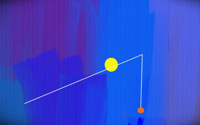 Yellow ball blue line red free wallpaper - medium preview image