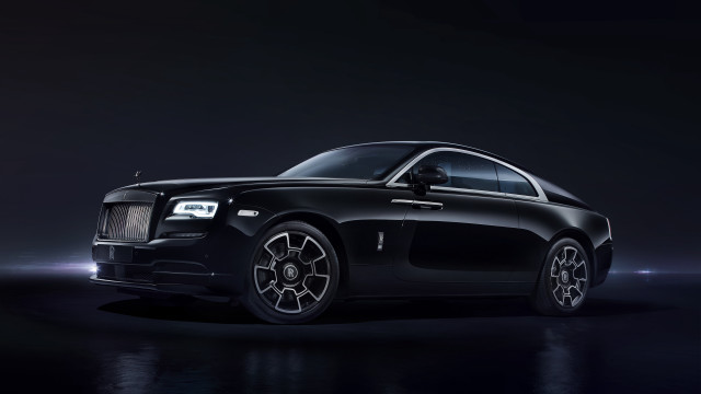 Black rollsroyce spotlight darkroom neoclassicism free wallpaper - medium preview image