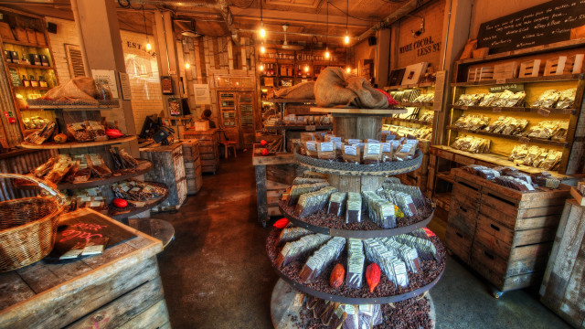 Food display architecture cityscape fantasy free wallpaper - medium preview image