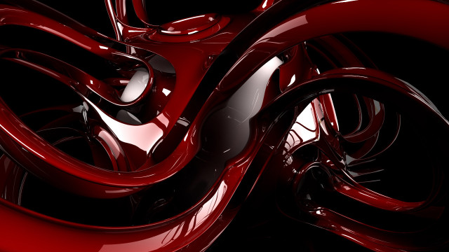 Red motorcycle wheel biomechanical 3d free wallpaper - medium preview image