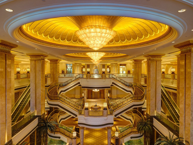 Fancy staircase chandelier architecture city free wallpaper - medium preview image