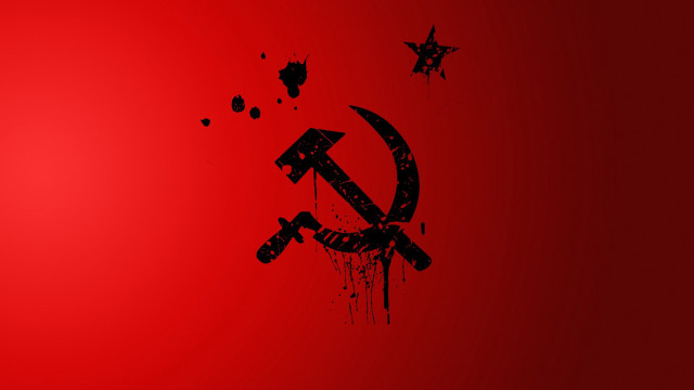 Red hammer stars gradient bourgeois free wallpaper - medium preview image