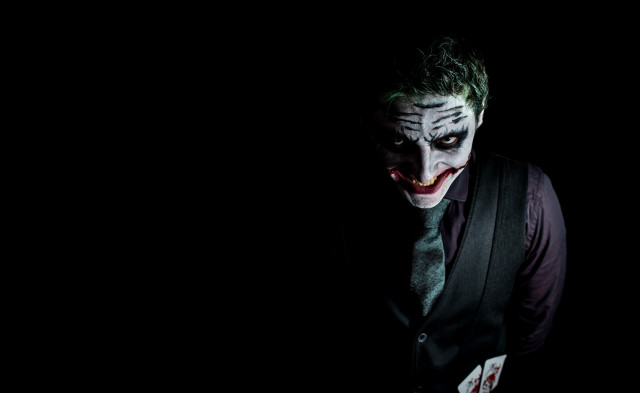 Joker man cinematic portrait formal free wallpaper - medium preview image