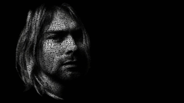 Man longhair beard facewords stuckism free wallpaper - medium preview image