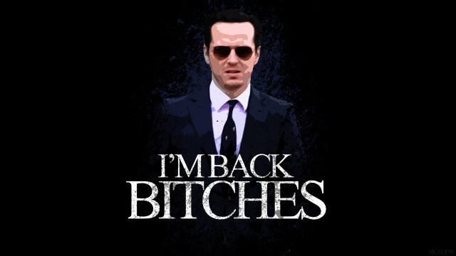 Man suit sunglasses im back free wallpaper - medium preview image