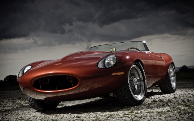 Red sports car cobra lightning free wallpaper - medium preview image