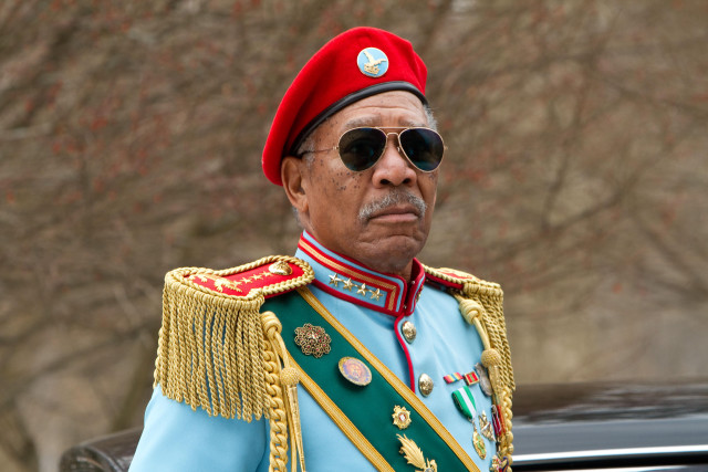 Man uniform sunglasses car tree free wallpaper - medium preview image