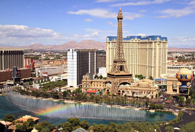 Rainbow las vegas eiffel paris free wallpaper - medium preview image