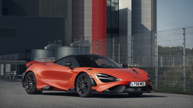 Red sports car building red #3 free wallpaper - medium preview image