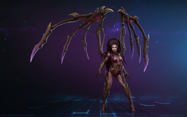 Alien claw woman starry space free wallpaper - medium preview image