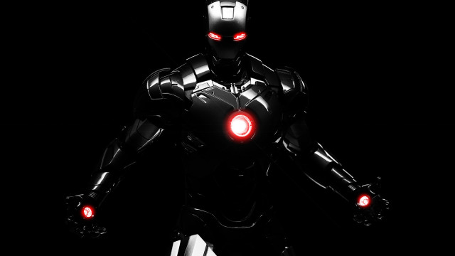 Robot red eyes black background #2 free wallpaper - medium preview image