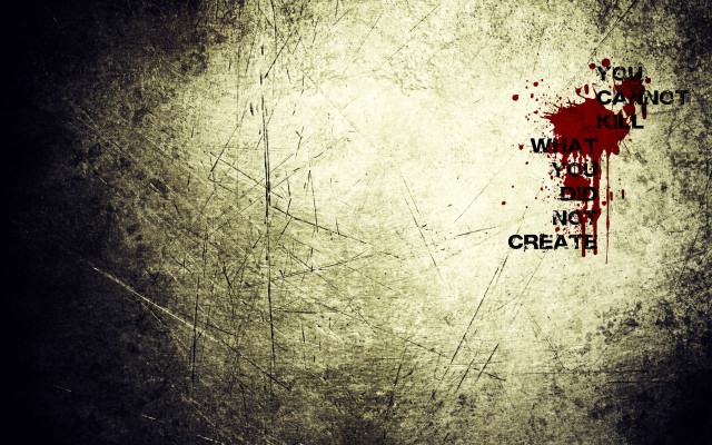 Grungy wall cross words blood free wallpaper - medium preview image