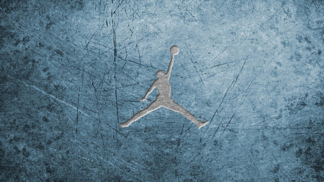 Person jumping tennis racket blue free wallpaper - medium preview image