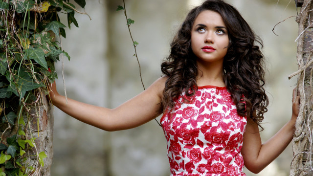Araceli gilbert vines red dress free wallpaper - medium preview image