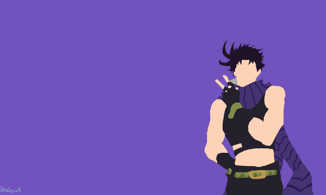 Man black purple background character free wallpaper - medium preview image