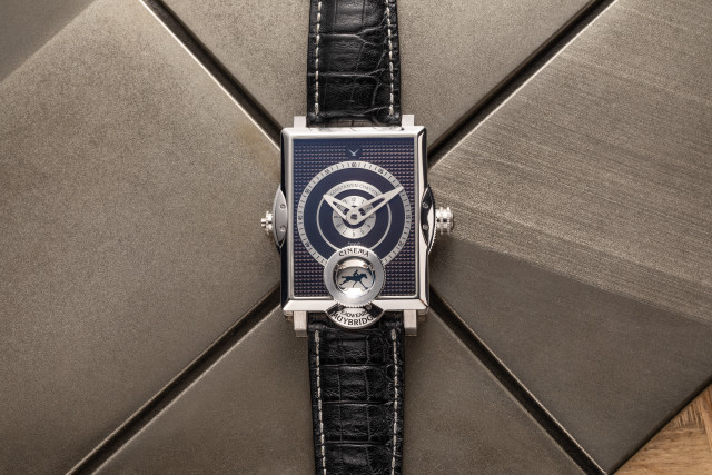 Watch blue dial black strap free wallpaper - medium preview image