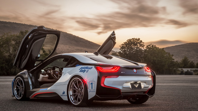 Bmw sports car mountains sunset free wallpaper - medium preview image
