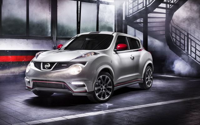 Silver nissan juke garage staircase free wallpaper - medium preview image