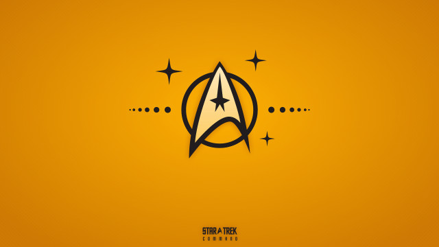 Star trek logo yellow stars free wallpaper - medium preview image