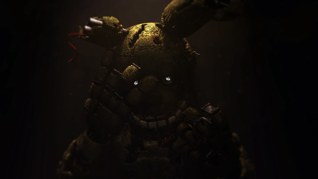 Creepy stuffed animal flashlight dark free wallpaper - medium preview image