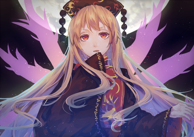 Anime character blonde hair crown free wallpaper - medium preview image
