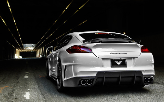 White car tunnel night lights #2 free wallpaper - medium preview image