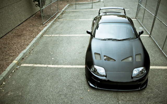 Car fenced parking lot 3d free wallpaper - medium preview image