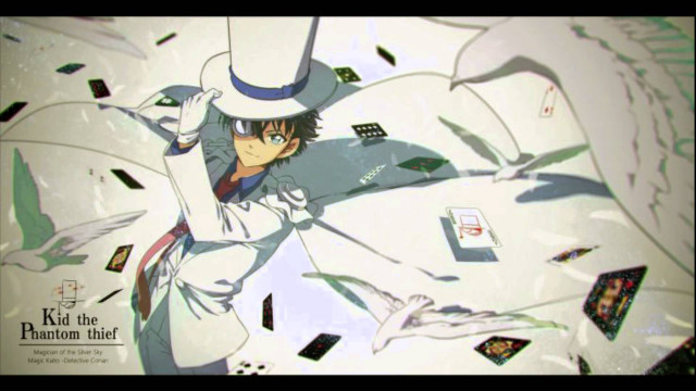 Man hat suit papers flying free wallpaper - medium preview image