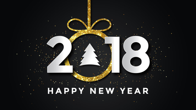 Black gold newyear christmas ornament free wallpaper - medium preview image